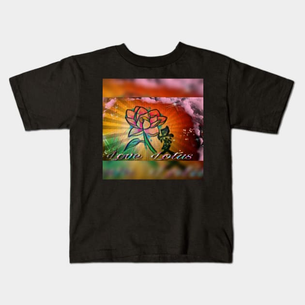 Love Lotus Kids T-Shirt by wonderwoman0317